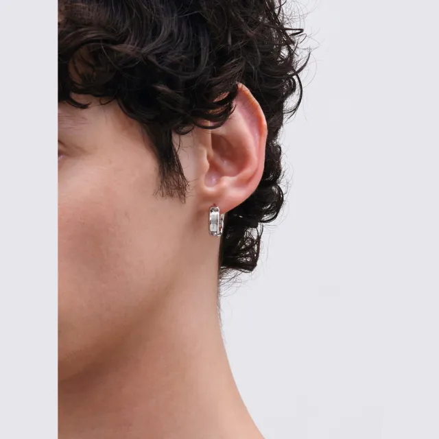 【agnes b.】bijoux 男款 白鋼 單隻微光耳環 多款