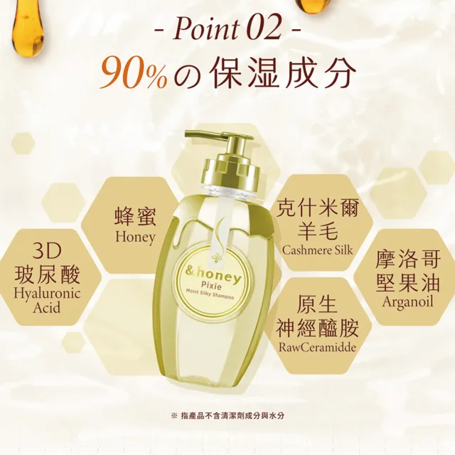 【&honey】日本原裝 蜂蜜洗髮精/潤髮乳/髮油(多款任選 細軟易斷 乾燥髮質)