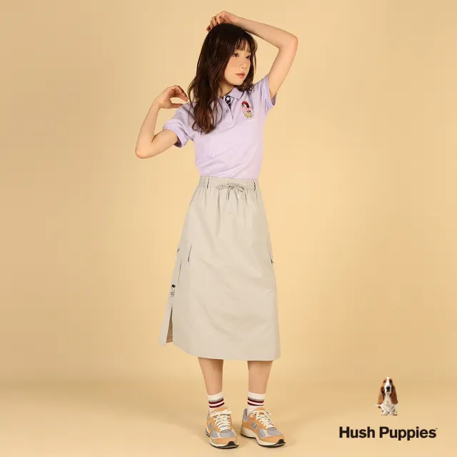【Hush Puppies】女裝 POLO衫 簡約漁夫帽狗POLO衫 (淺紫 / 63201101)