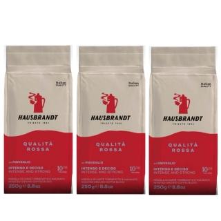 【HAUSBRANDT】ROSSA紅牌咖啡粉(250g/包x3)