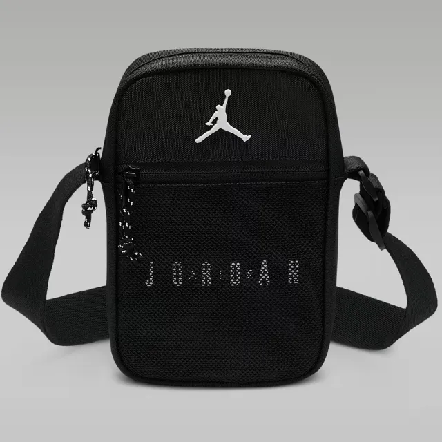 【NIKE 耐吉】Jordan喬丹Blacktop Festival黑色斜跨包流行側背包潮流單肩包百搭斜肩包隨身包JD2623020AD001