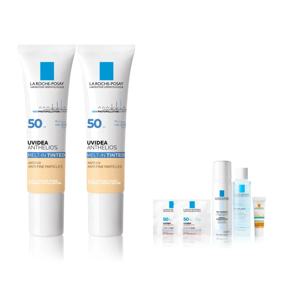 【理膚寶水】雙入組★全護清爽防曬液 UVA PRO 潤色 30ml*2 年度限定組L(防曬推薦)