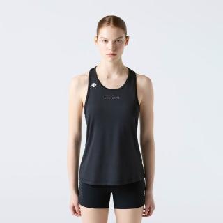 【DESCENTE】背心 女 慢跑 快排 WOMEN SLEEVELESS T-SHIRTS 黑 SR122RST31-BLK0