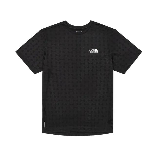 【The North Face】北臉 短袖上衣 男 速乾 M 24/7 PENTADOME EMBOSSED REG SHORT SLEEVE 黑 NF0A8HR1JK3
