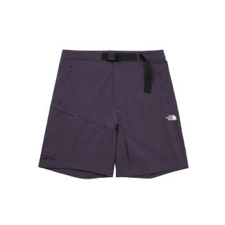 【The North Face】北臉 短褲 男 運動褲 防潑水 M HIKE TREKKER SHORT 紫 NF0A87W4G5O