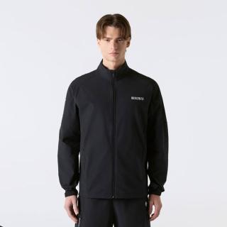 【DESCENTE】外套 男 運動 立領防風外套 快排 MEN STAND COLLAR WIND BREAKER 黑 SR121TWB33-BLK0