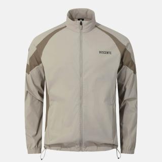 【DESCENTE】外套 男 運動 立領防風外套 快排 MEN STAND COLLAR WIND BREAKER 米 SR121TWB33-BEIG