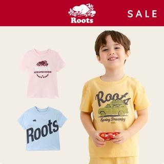 【Roots】童款-精選Roots 經典海狸圖案短袖T恤或洋裝(多款可選)