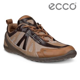 【ecco】BIOM LITE W NRL聯名款 健步拼接設計運動休閒鞋 女鞋(淺棕色/摩卡棕/慄棕色 80242361335)