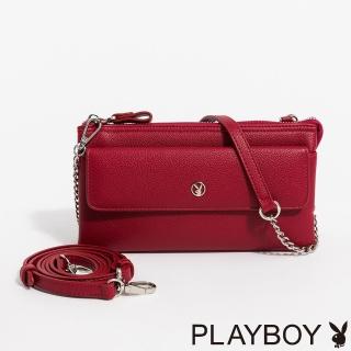 【PLAYBOY】斜背包 Urban Muse系列 - 紅色