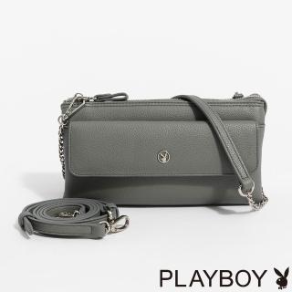 【PLAYBOY】斜背包 Urban Muse系列 - 灰色
