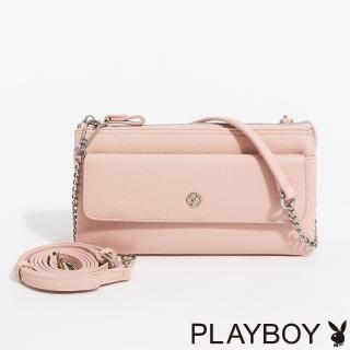 【PLAYBOY】斜背包 Urban Muse系列 - 粉色