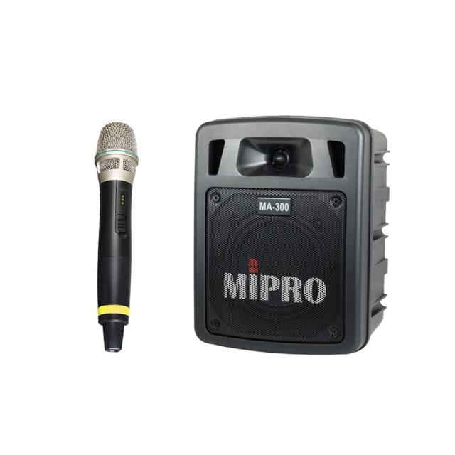 【MIPRO】MA-300 最新三代5.8G藍芽/USB鋰電池 單頻道迷你無線擴音機 配1手握無線麥克風58H