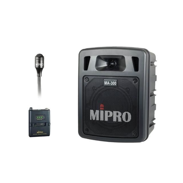 【MIPRO】MA-300代替MA-303SB(最新三代5.8G藍芽/USB鋰電池 單頻道迷你無線擴音機+1領夾式麥克風)