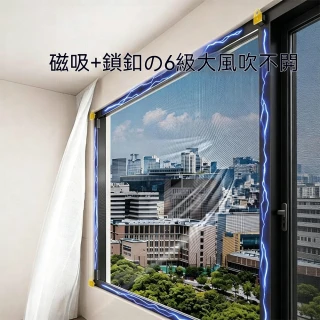 悅BU 防蚊紗窗 60*120窗戶隱形磁吸紗窗 高密防蟲網金剛網（防蟲網/磁吸紗窗）