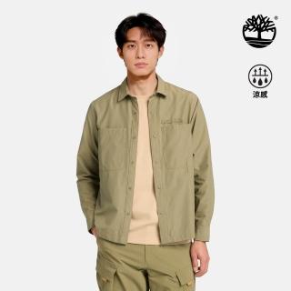 【Timberland】男款灰綠色Timberchill長袖襯衫(A2R4D590)
