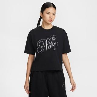 【NIKE 耐吉】短袖上衣 女 AS W NSW SS TEE BOXY SCRIPT 黑 IH7608-010 (3S4948)