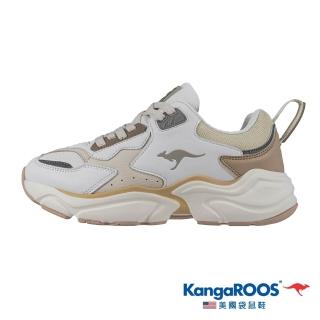 【KangaROOS】慢跑鞋 女鞋 運動鞋 緩震 SWING 奶茶 KW51711
