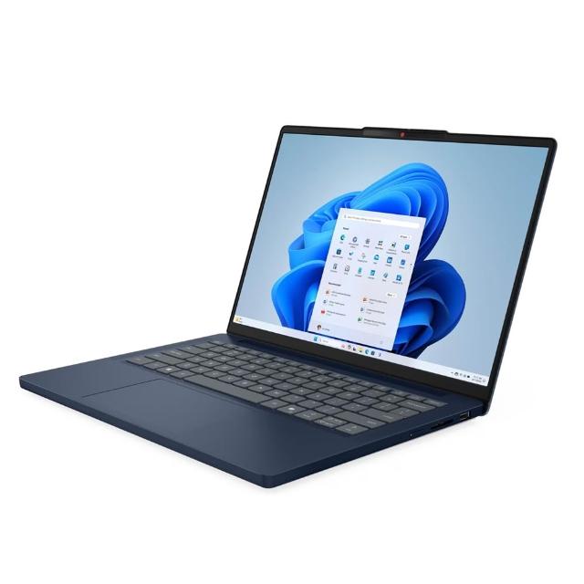 【Lenovo】特仕版14吋輕薄筆電(IdeaPad Slim 3 83K90011TW/R7-8840HS/8G+8G/512G+512G/W11/藍)