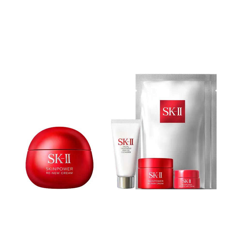 【SK-II】官方直營 肌源賦能煥顏活膚霜 100g(經典版/乳霜/臉部保養/澎彈/緊緻/大紅球/母親節禮物)