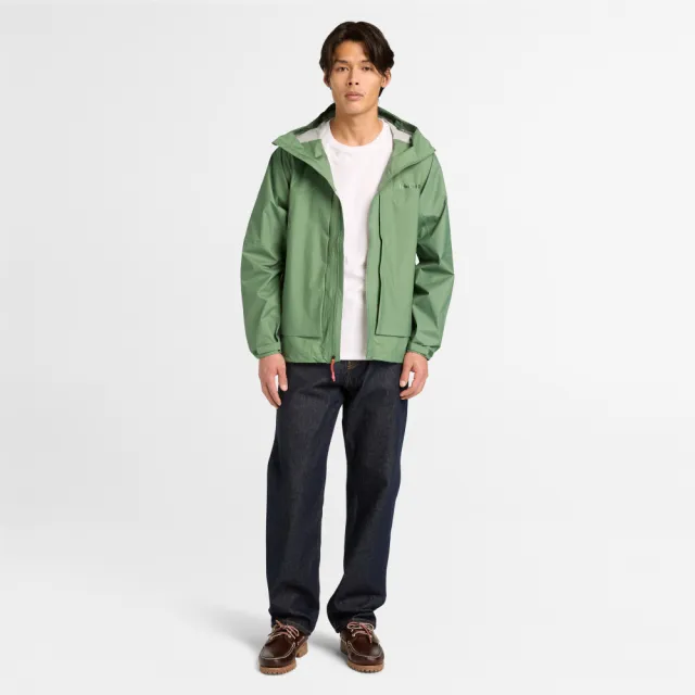 【Timberland】男款藍色經典牛仔褲(A5MD4H87)