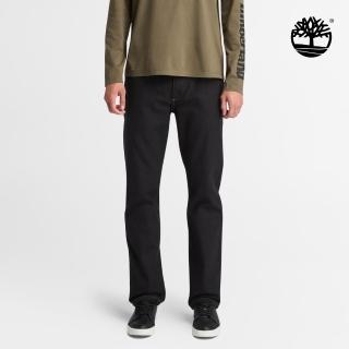 【Timberland】男款黑色帆布長褲(A6BZM001)