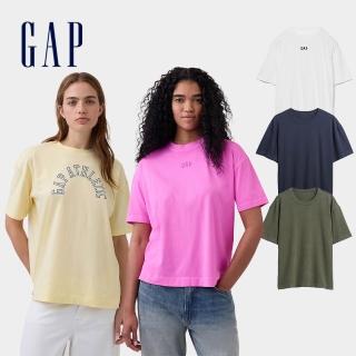 【GAP】男女裝經典Logo短袖上衣 多款任選(887650&715775)