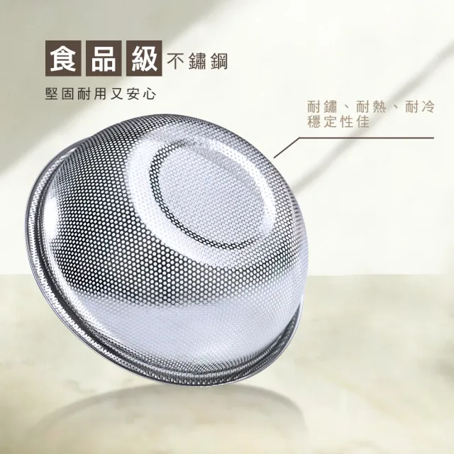 【Arlink】不鏽鋼 雙層圓形洗菜籃 中(洗菜藍/瀝水籃/廚房收納/蔬果瀝水籃/K11)