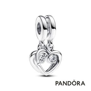 【Pandora 潘多拉】永恆愛意可拆分吊飾-飾品/情人節禮物/生日禮/純銀