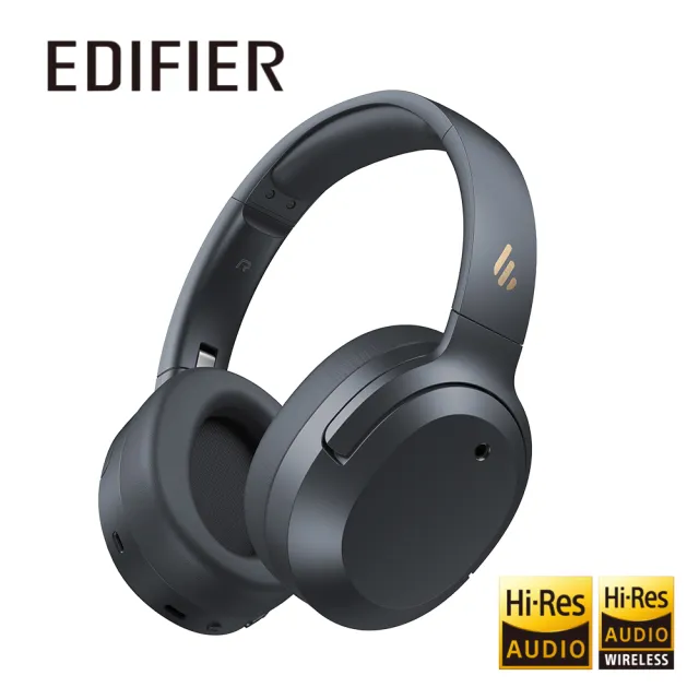 【EDIFIER】W820NB Plus 抗噪雙金標藍牙耳罩(全罩耳機/專屬APP)