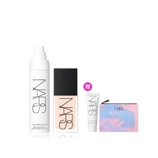 NARS 持久保濕雙星粉底液結合高遮瑕與持久保濕，提供24小時無瑕持妝效果。輕盈質地貼近肌膚，不厚重不卡粉，適合各種膚質使用。雙星配方強化保濕與遮蓋力，讓肌膚在長時間持妝下依然保持水潤與自然光澤。