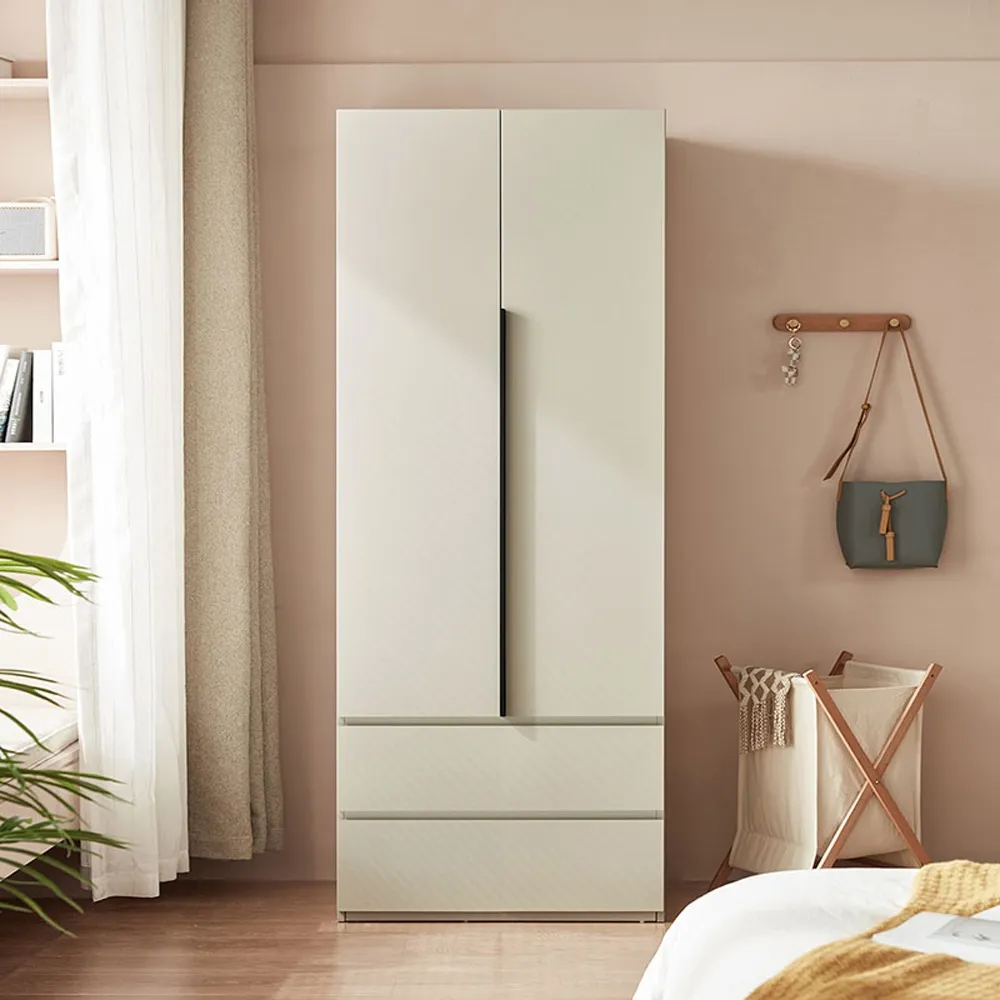 【hoi! 好好生活】Linsy魔方系列雙門雙抽衣櫃 OI3D