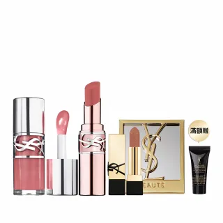 【YSL】官方直營 情挑誘光嫩美唇2入組(情挑誘光嫩唇凍+情挑誘光潤唇膏/任選一款/新品上市)