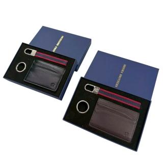頂級羊皮 Brooks Brothers 卡夾 鑰匙圈 禮盒組 名片夾 送禮 現貨 @1828