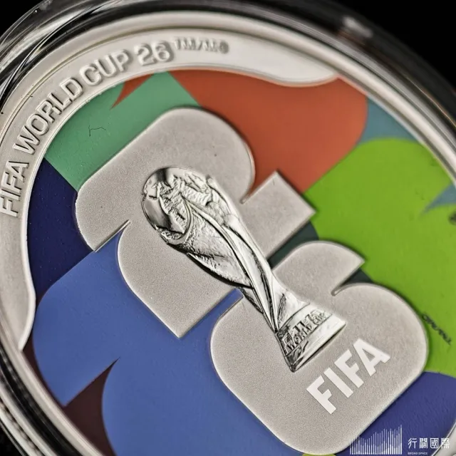 (行闊國際) 加拿大皇家鑄幣廠2026 FIFA 2026年世界盃: We Are 26 彩色精鑄銀幣1盎司 99.99% 純銀