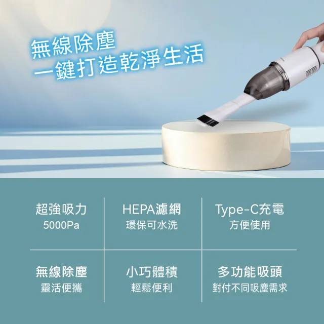 【THOMSON】THOMSON☆USB手持無線吸塵器 TM-SAV66DU (車用/家用/無線/吸塵器)