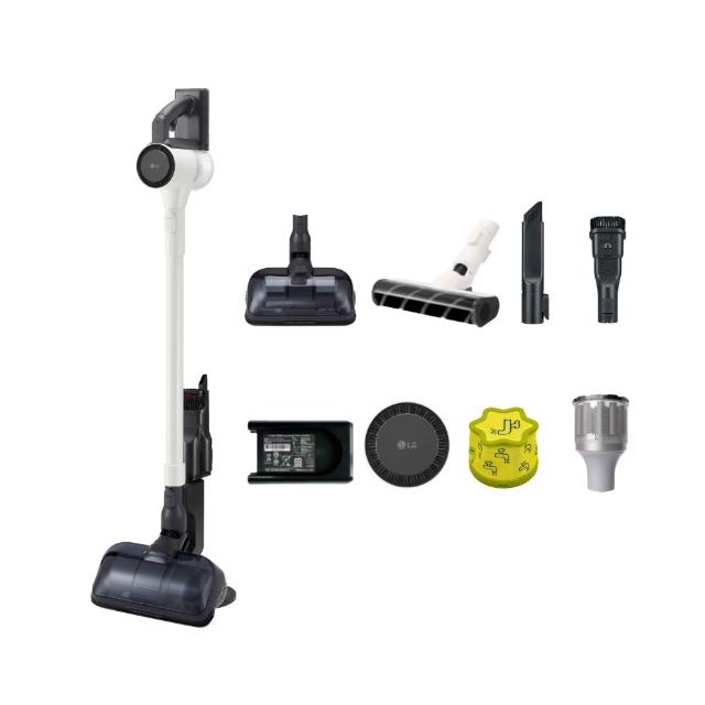 【LG 樂金】CordZero™A9 Air濕拖無線吸塵器/乾吸濕拖x超輕盈x超美型xmomo獨家(A7-LITEMOP 雲朵白)