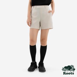 【Roots】Roots 女裝- PULL ON 平織短褲(淺卡其)