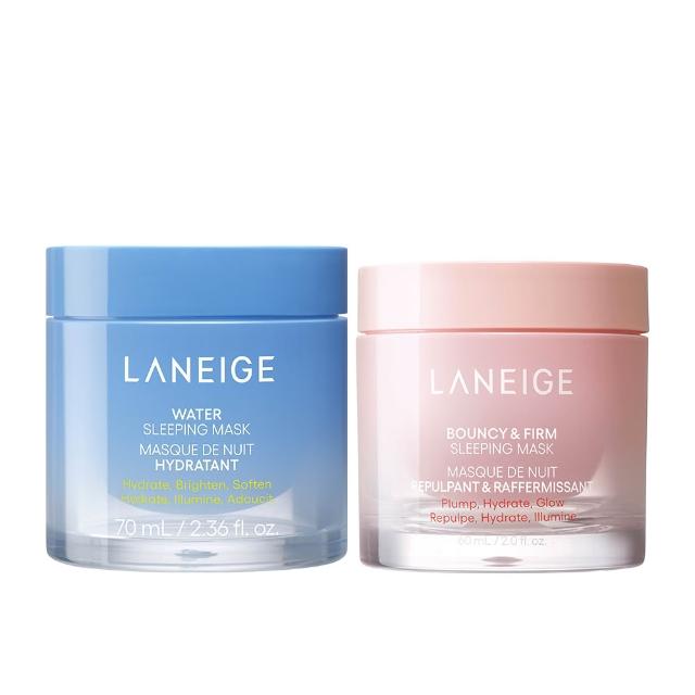 LANEIGE蘭芝 透亮澎彈面膜組 LANEIGE蘭芝 透亮澎彈面膜組,專為追求透亮肌膚與水潤彈性而設計。組合包含多款面膜,提供深度保濕、提亮膚色與緊緻肌膚等多重功效,適合日常護膚使用。輕盈貼合的質地,讓肌膚瞬間喝飽水,展現健康光采。