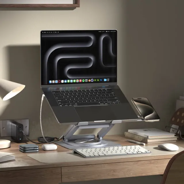 【ADAM 亞果元素】Hub Stand Ultra USB-C 磁吸集線器支架(全金屬鋁合金打造)