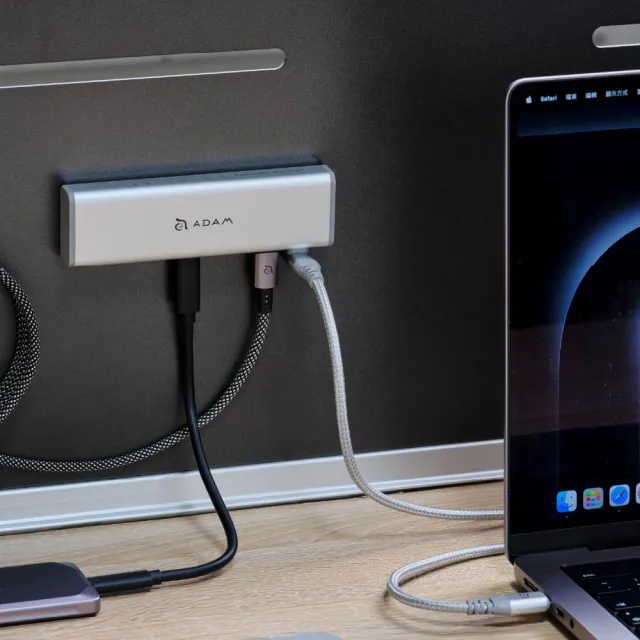 【ADAM 亞果元素】Hub Stand Ultra USB-C 磁吸集線器支架(全金屬鋁合金打造)