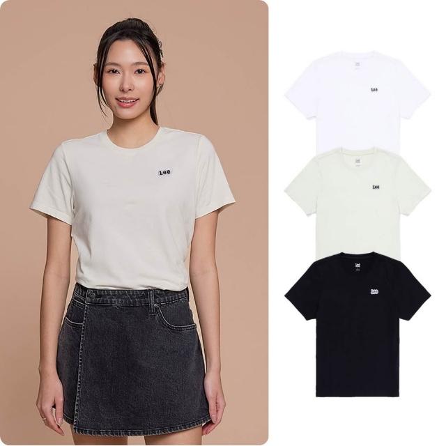 【Lee】女裝 短袖T恤 / 左胸小LOGO織標 共3色 標準版型 / LB602056721 LB602056K11 LB602056K14