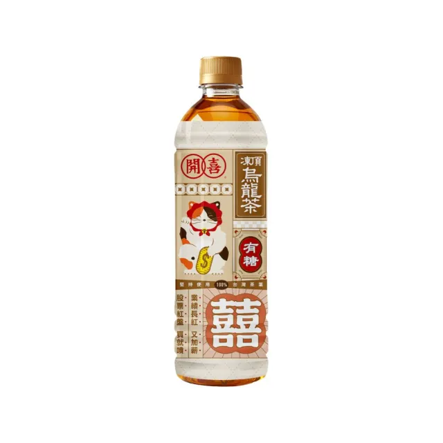 【開喜】凍頂烏龍茶-有糖575mlx24入/箱(新舊包裝隨機出貨)