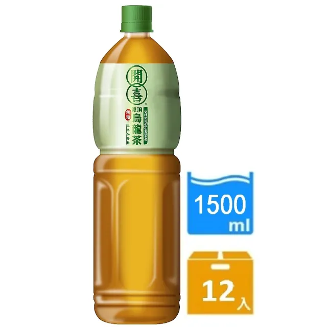 【開喜】凍頂烏龍茶-無糖1500mlx12入/箱(新舊包裝隨機出貨)