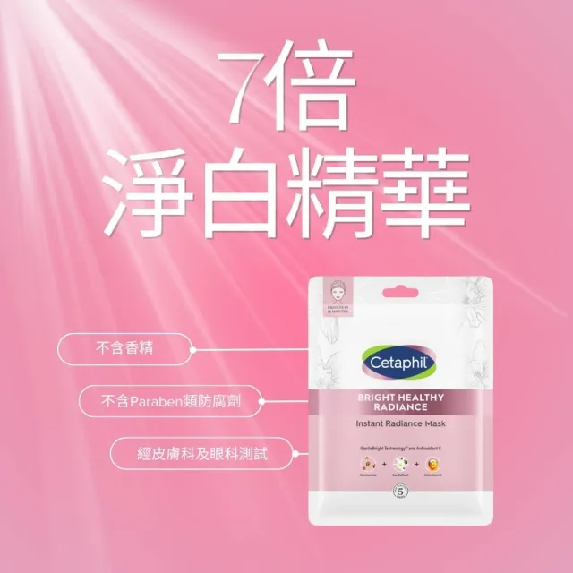 【Cetaphil 舒特膚】BHR淨白極致面膜 23ml 6片/盒