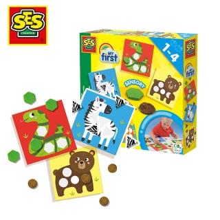 【SES】幼兒感官啟蒙：馬賽克拼貼卡 - DIY手作系列 (適合1-4歲寶寶 / 貼紙遊戲 / 馬賽克拼貼)