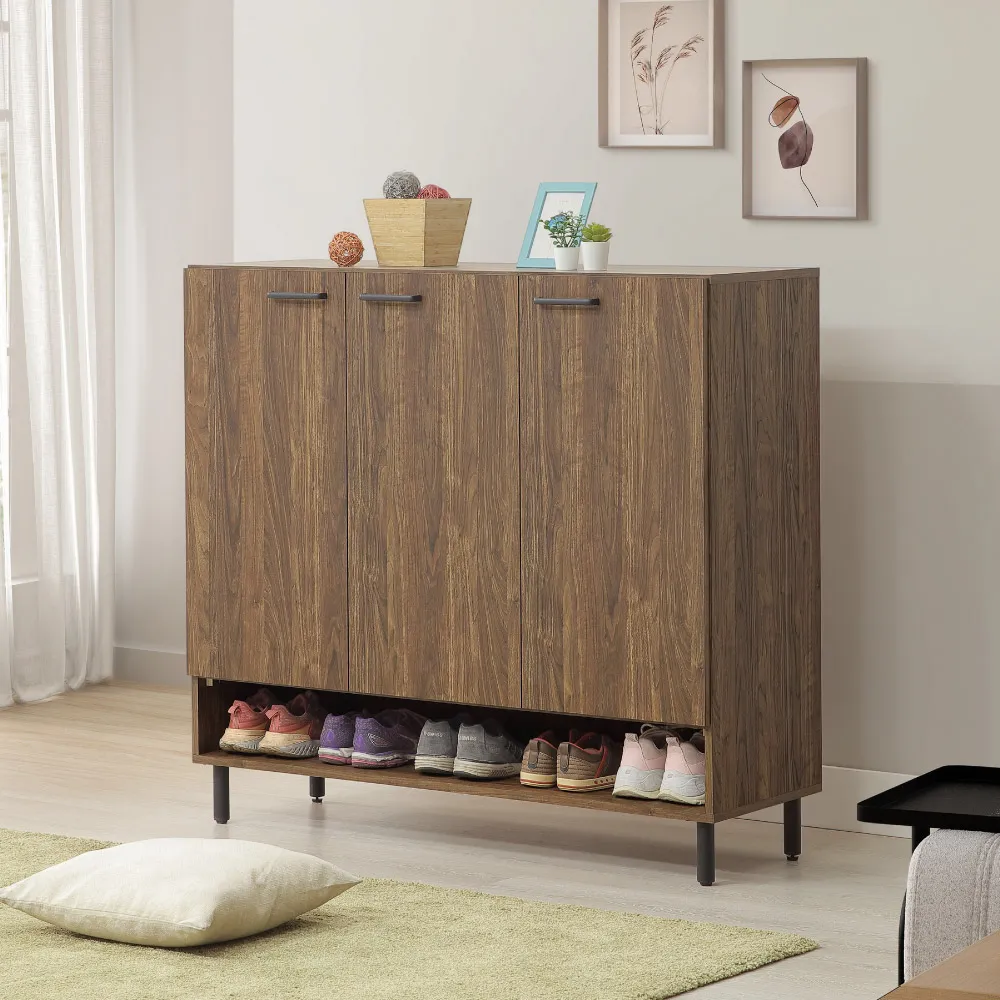 【WAKUHOME 瓦酷家具】Haven 4尺收納鞋櫃-胡桃色A006-L07