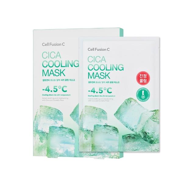 【Cell Fusion C】秀膚生 積雪草涼感舒緩面膜 5片/盒(#泛紅鎮靜一敷見效 #敏感肌適用)