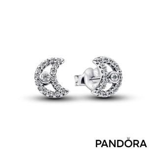 【Pandora 潘多拉】璀璨新月耳環
