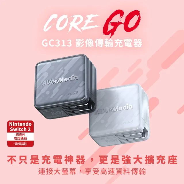 圓剛CORE GO 影像傳輸充電器100W 相容Switch2 GC313 Sound Amazing